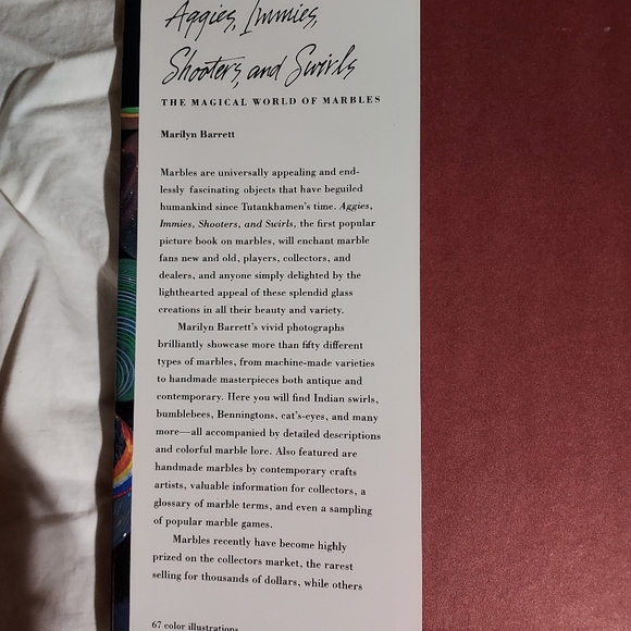 Aggies Immies Shorters and Swirls HARDCOVER Book of Marbles Great Holiday Gift - Picture 13 of 14